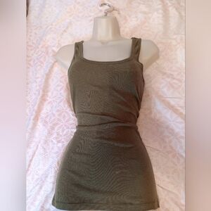 Chic Olive Knit Sleeveless Top